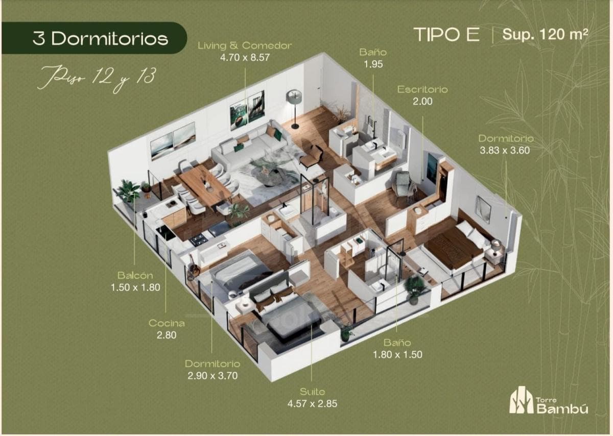 Foto de DEPARTAMENTOS EN PREVENTA EDIFICIO BAMBU