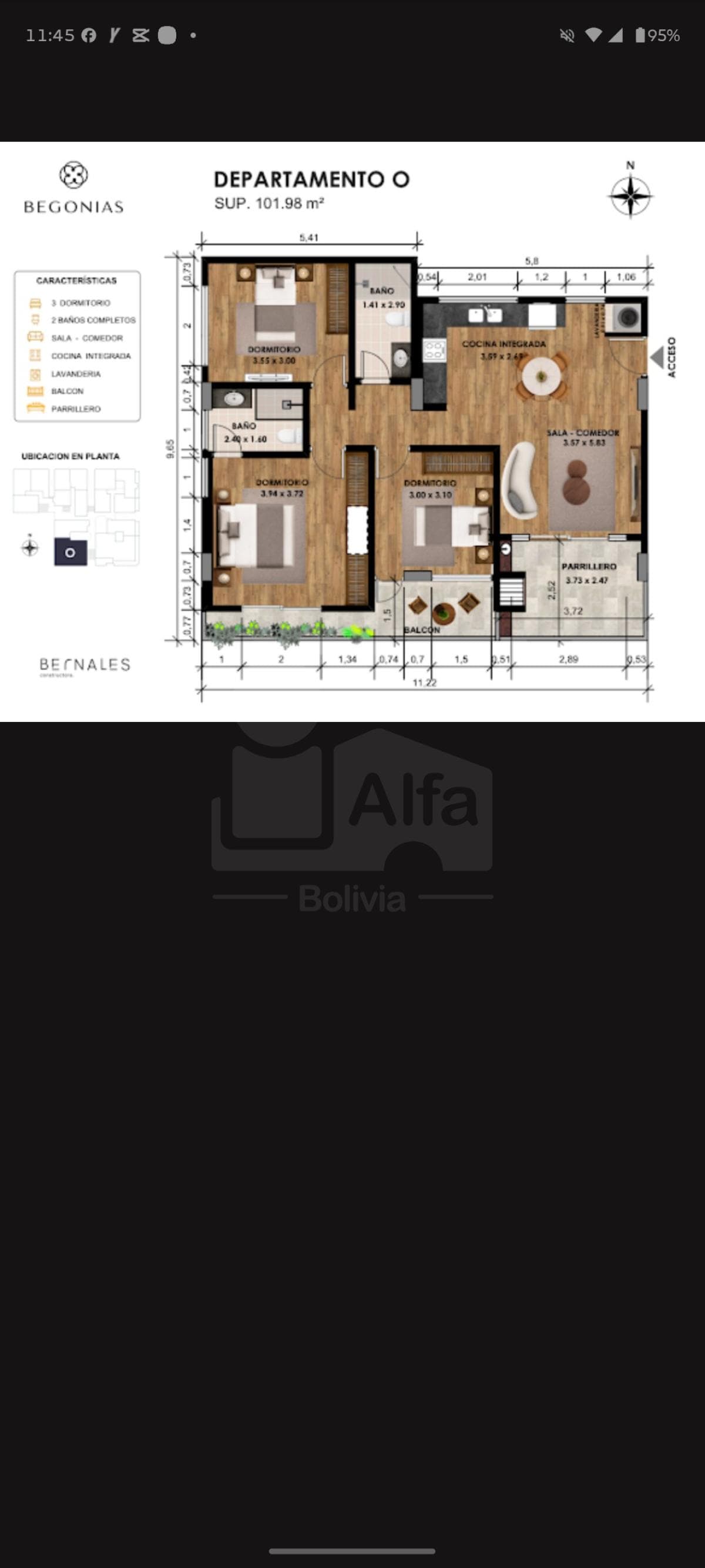 Foto de Departamento 3 dormitorios en preventa
